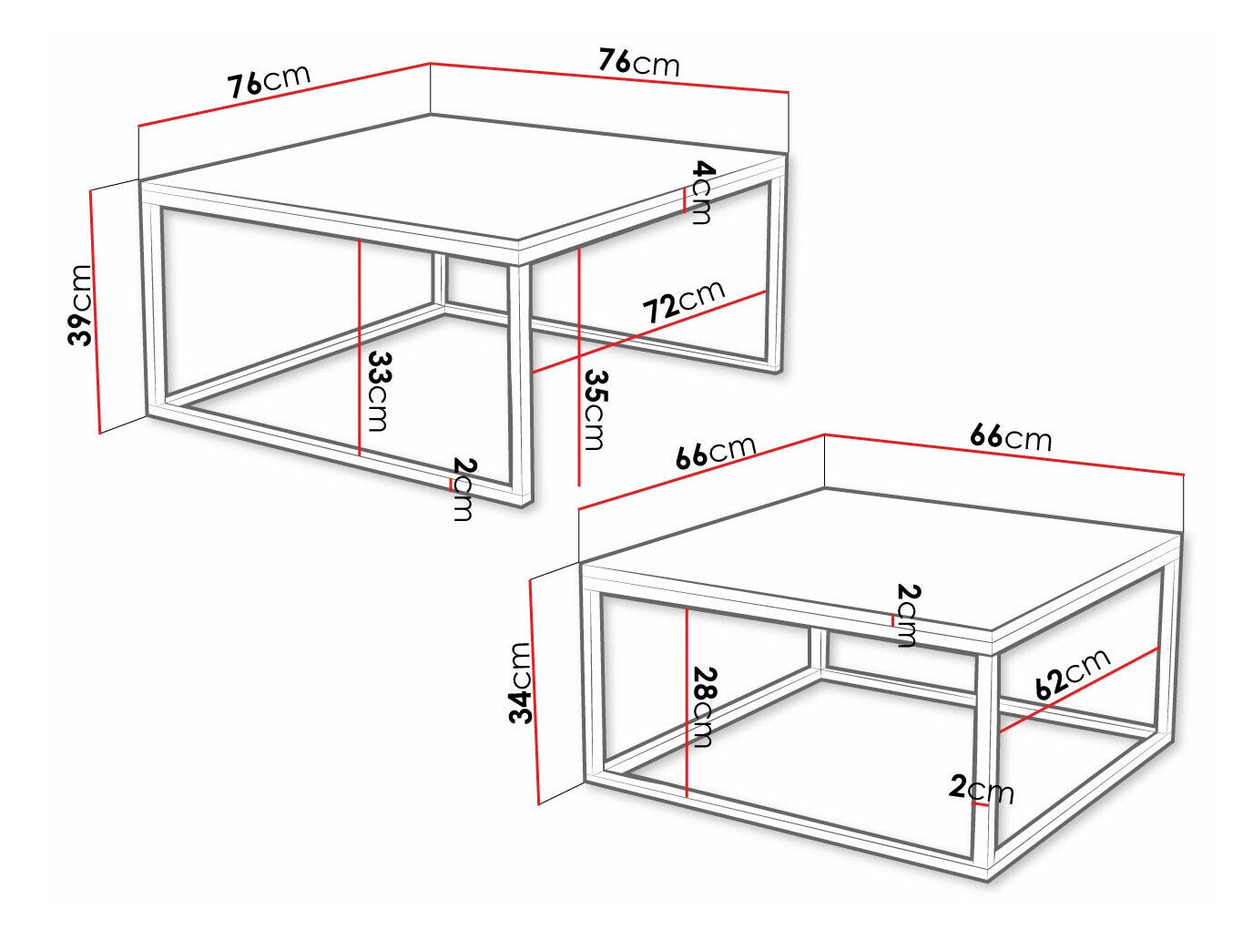 Sofabord-sæt Oswego 101