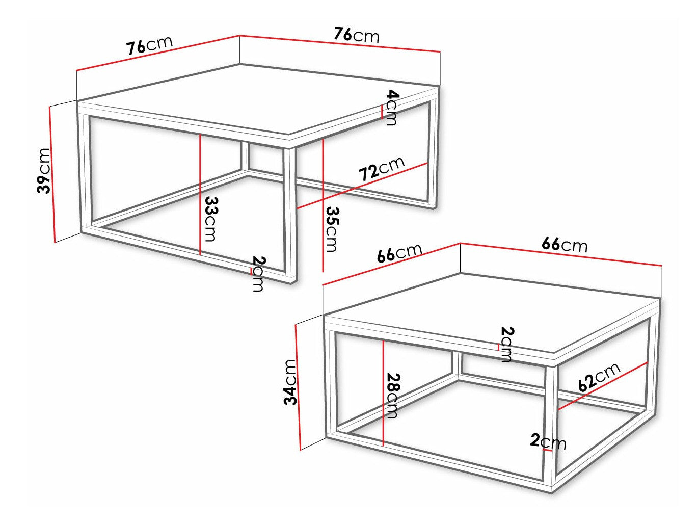 Sofabord-sæt Oswego 102