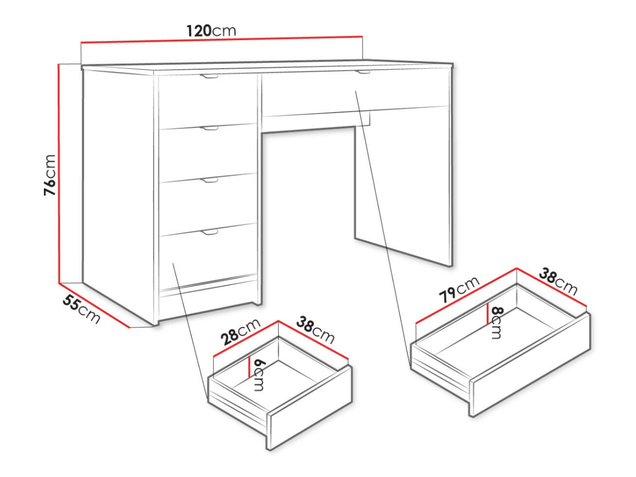 Skrivebord Comfivo J109