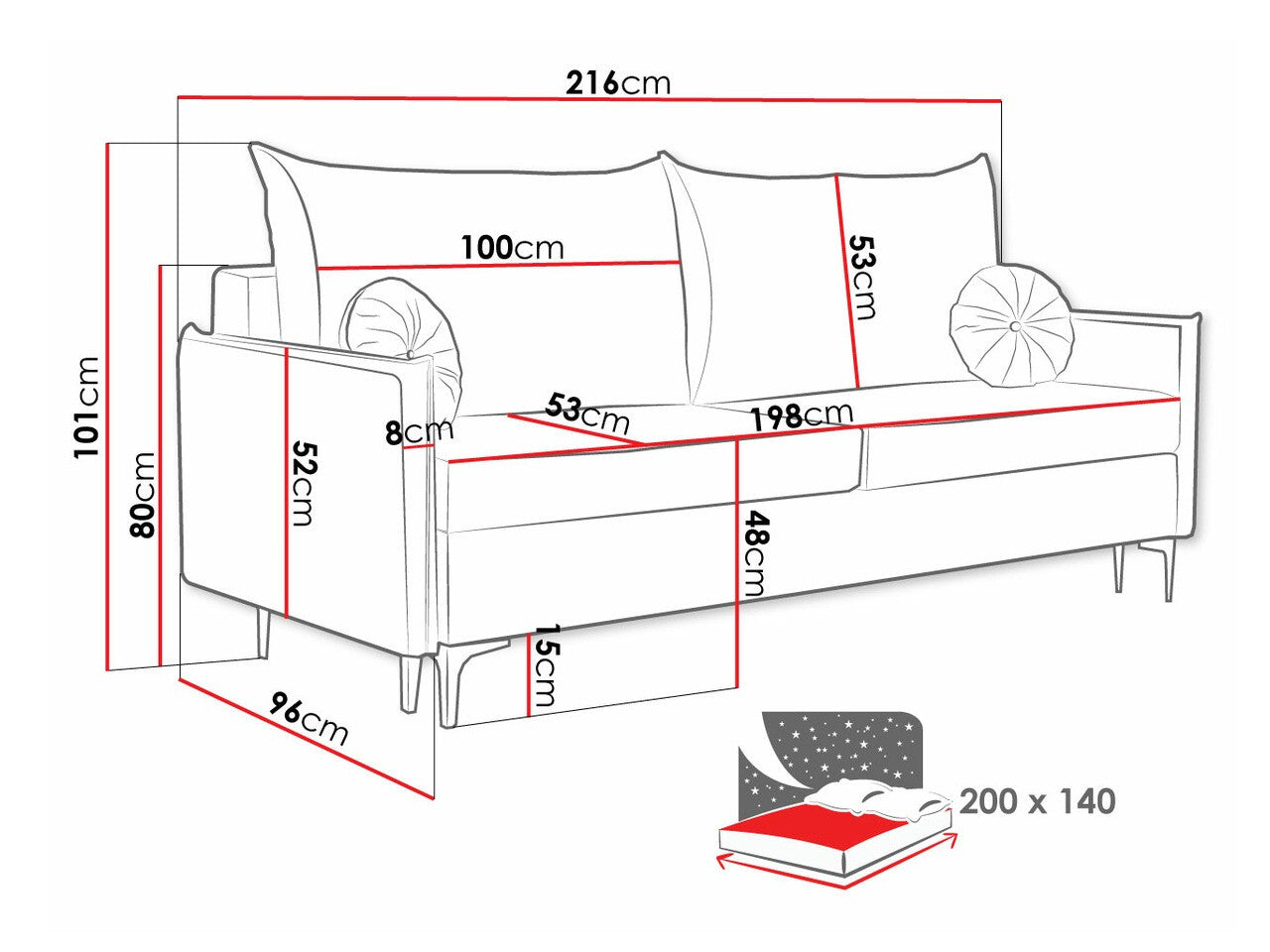 Sovesofa Clovis 103