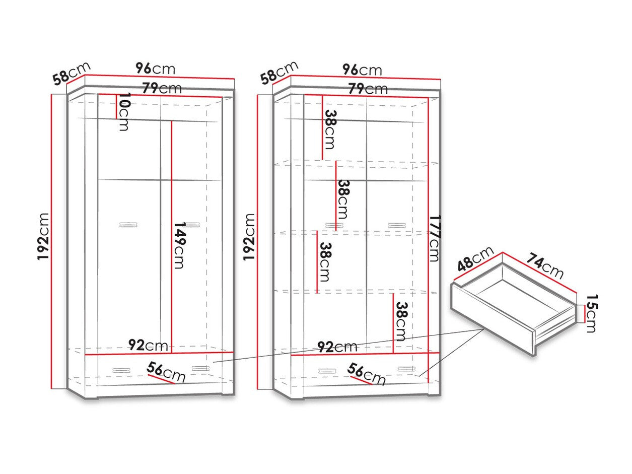 Wardrobe Stanton C100