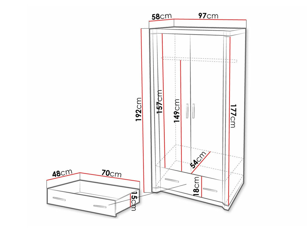 Wardrobe Stanton D118
