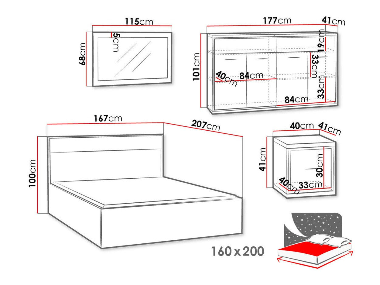 Bedroom set Stanton F127
