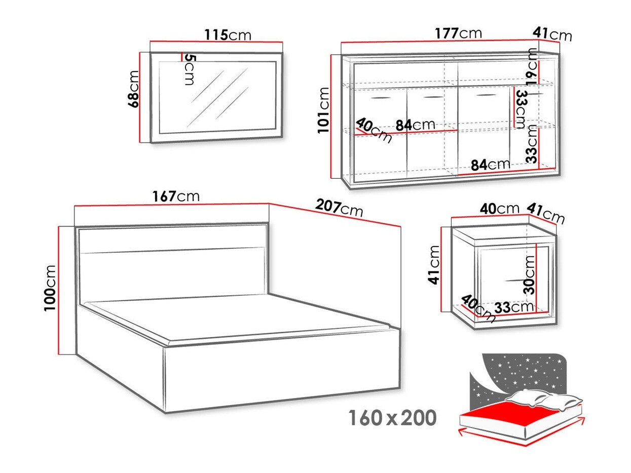 Bedroom set Stanton F127