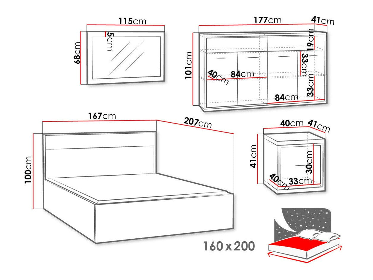 Bedroom set Stanton F127