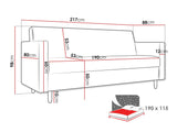 Sovesofa Memphis 136
