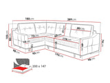 Hjørnesofa Kingsport 115