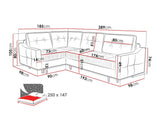 Hjørnesofa Kingsport 115