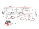 Hjørnesofa Kingsport 115