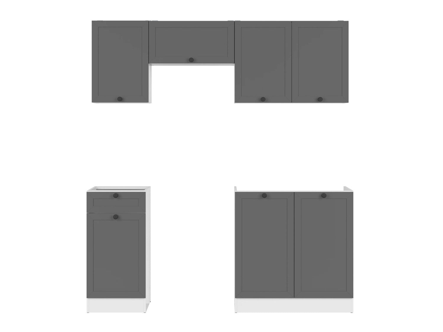 Modulopbygget køkkensæt Classic Grey 118