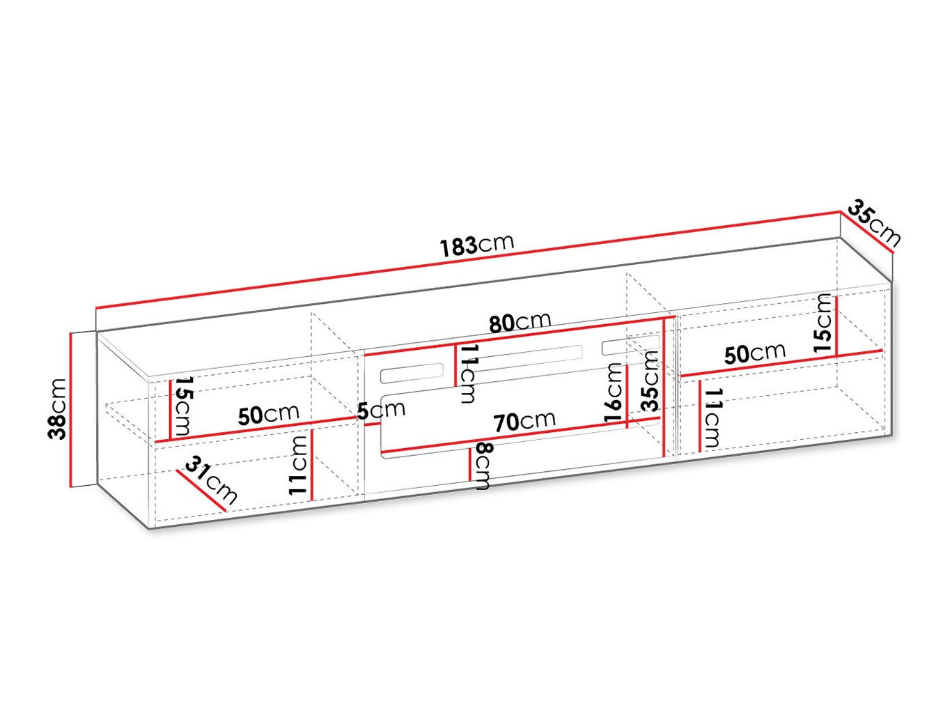 TV-bord Charlotte 192
