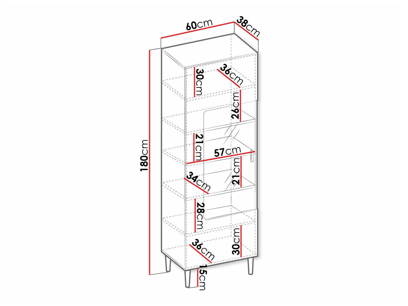 Display cabinet Comfivo H107