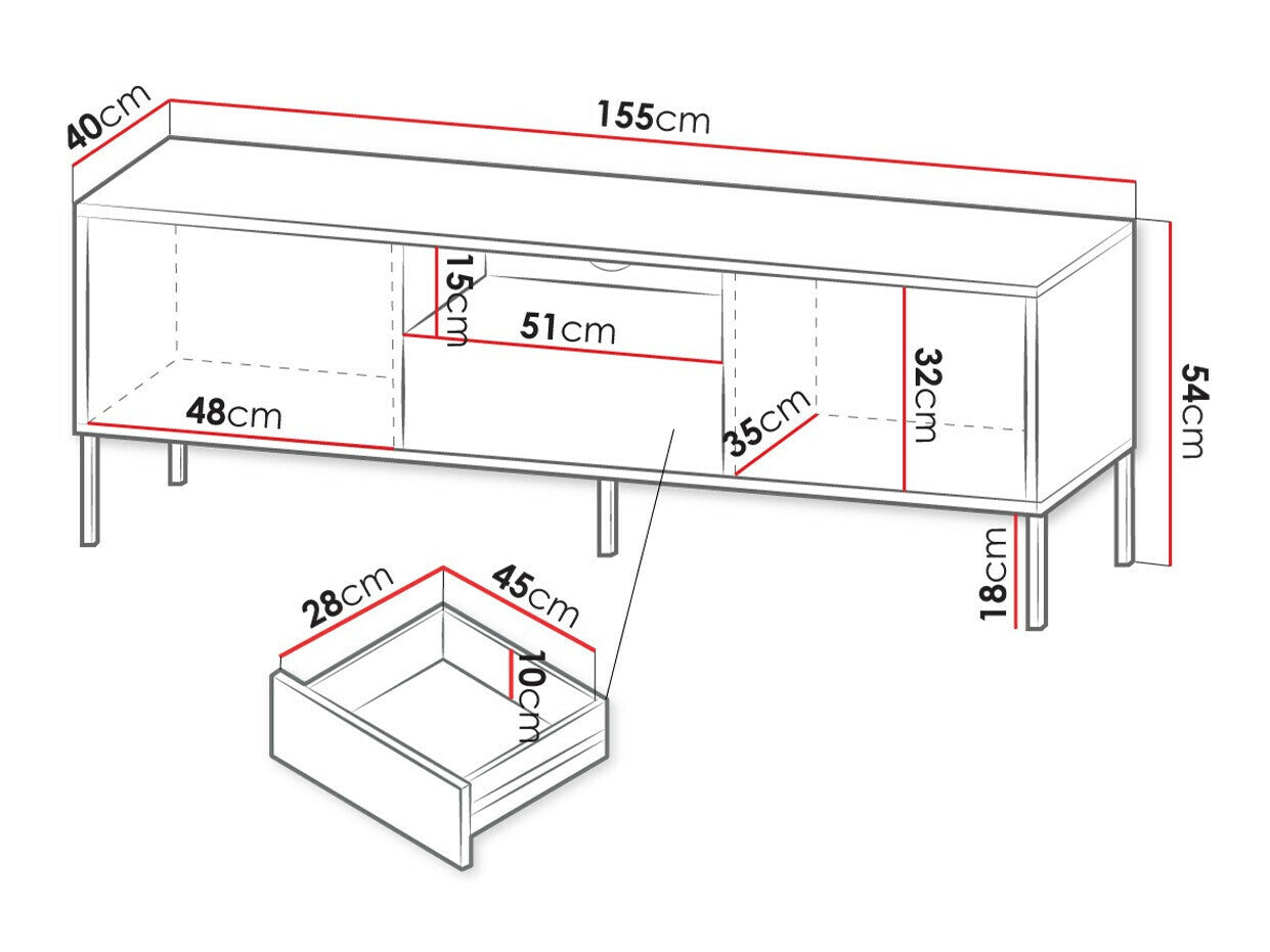 TV-bord Merced L105