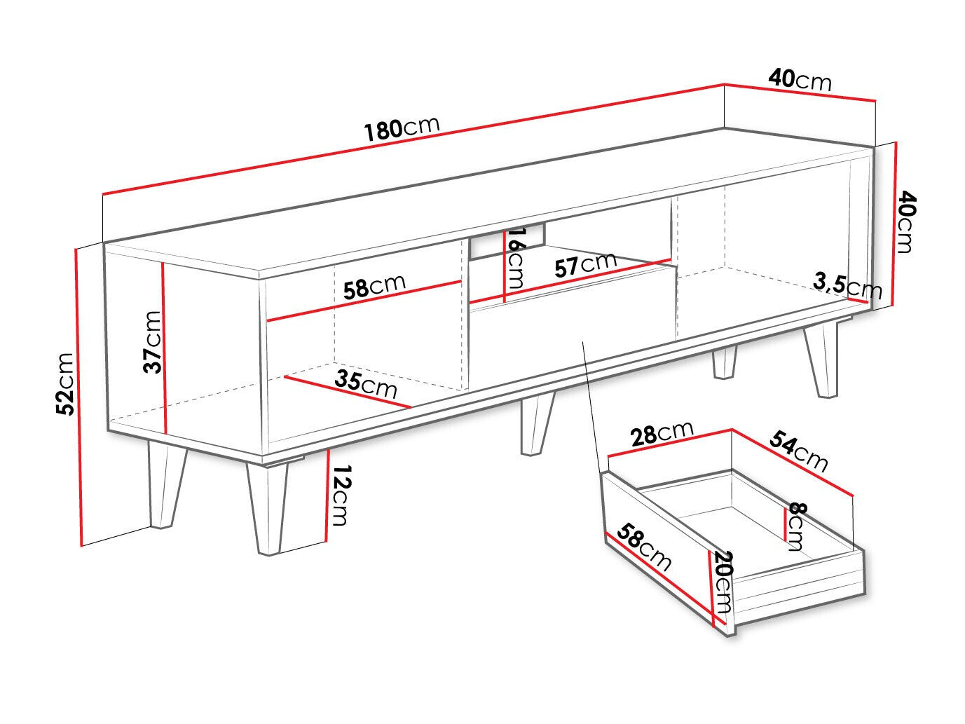 TV stand Comfivo L102