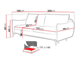 Sovesofa Lincoln 180