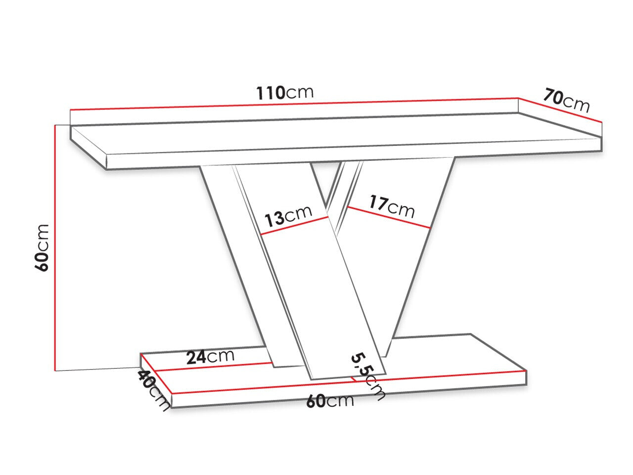 Sofabord Goodyear 128