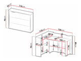Hjørneskrivebord Concept Pro Lenart AH158