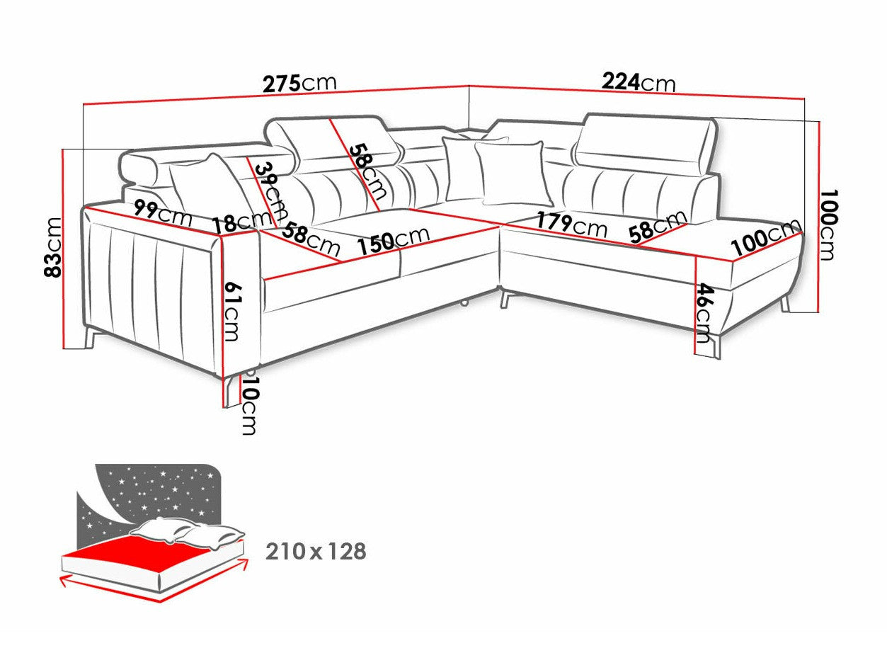 Hjørnesofa Sarasota 147