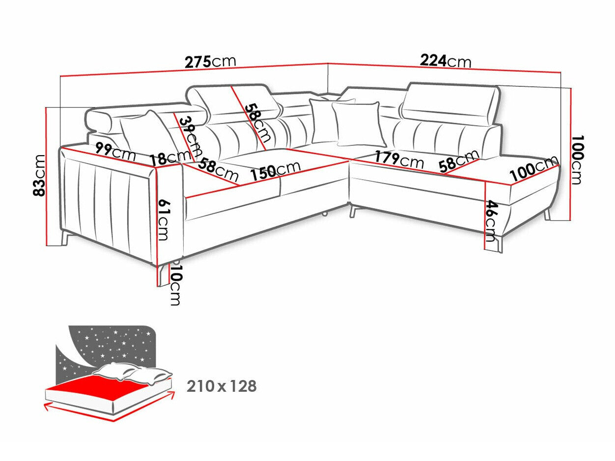 Hjørnesofa Sarasota 147