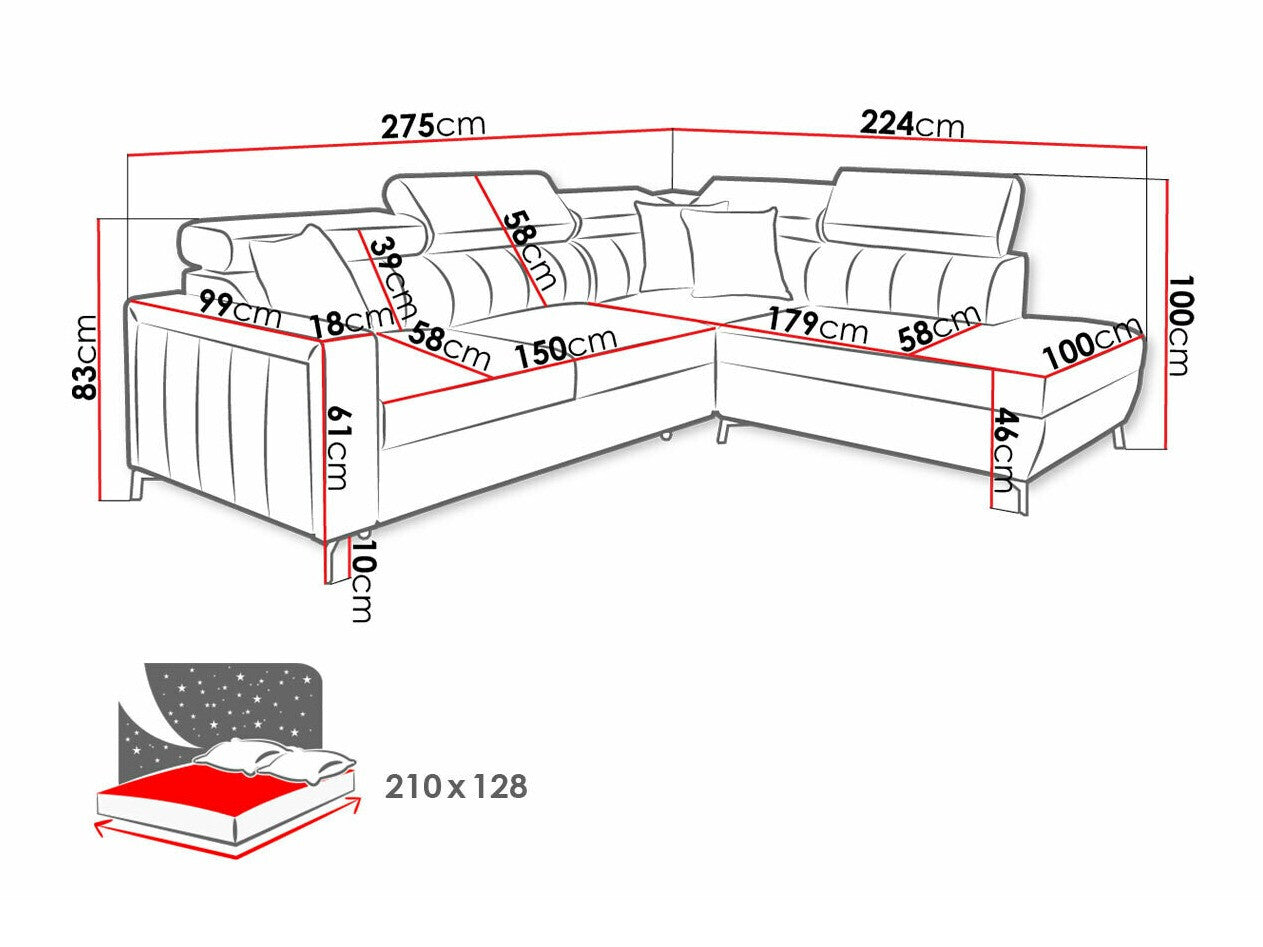 Hjørnesofa Sarasota 147