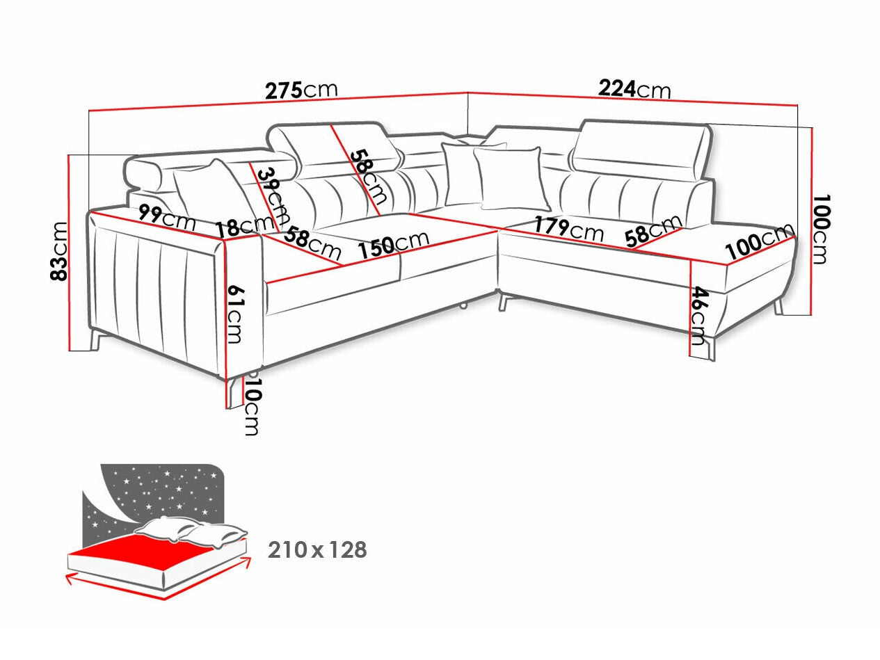 Hjørnesofa Sarasota 147