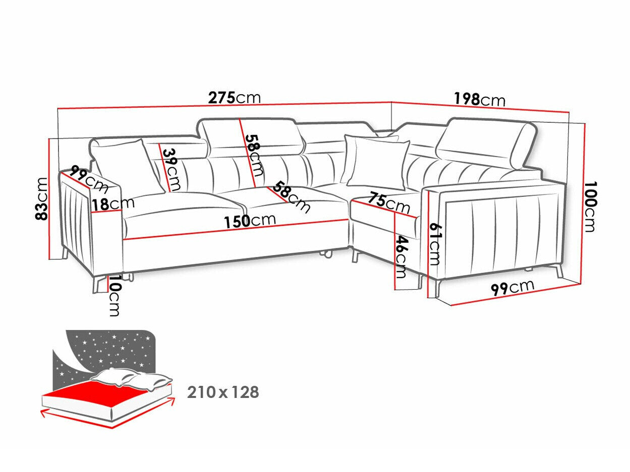 Hjørnesofa Sarasota 149