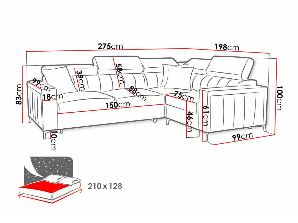 Hjørnesofa Sarasota 149