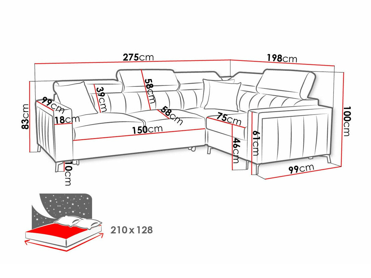 Hjørnesofa Sarasota 149