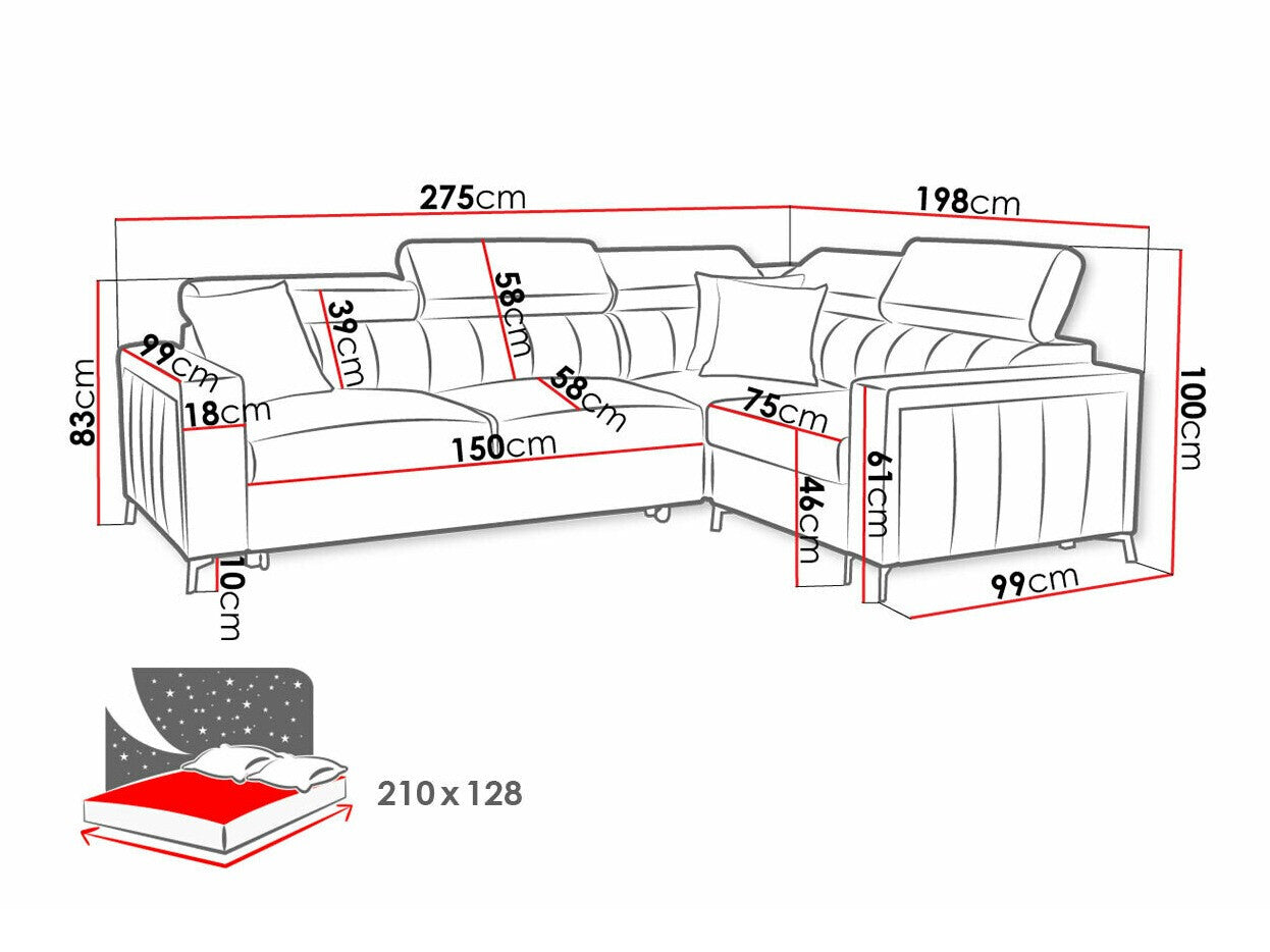 Hjørnesofa Sarasota 149