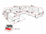 Hjørnesofa Sarasota 155