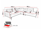 Hjørnesofa Sarasota 156