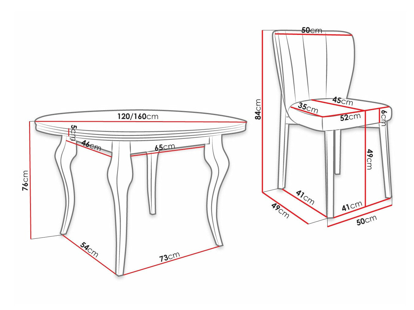Spisestue-sæt Racine 141