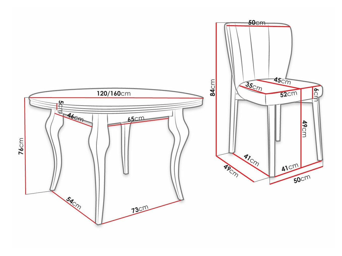 Spisestue-sæt Racine 141