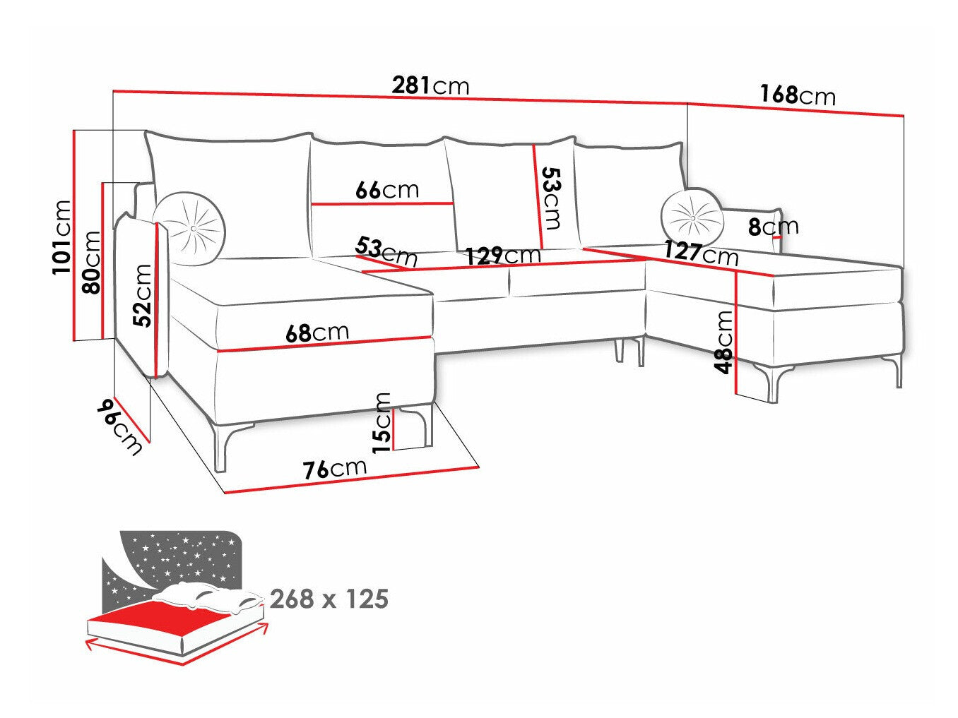 Hjørnesofa Clovis 111