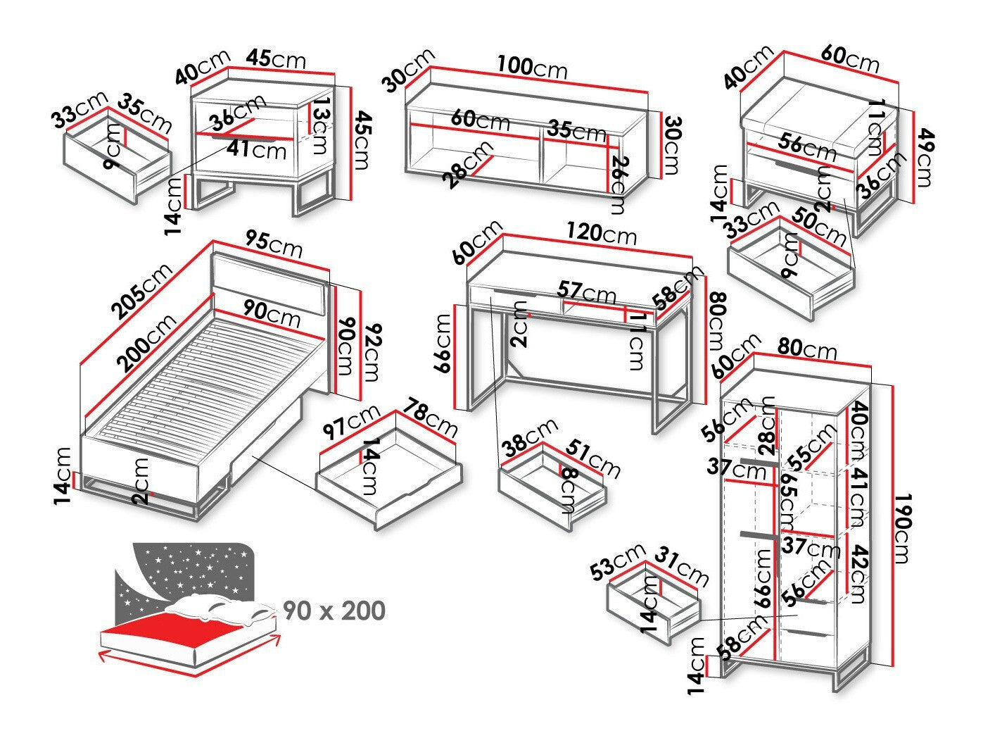 Furniture set Providence N133
