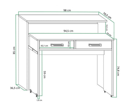 Skrivebord Gilroy 103