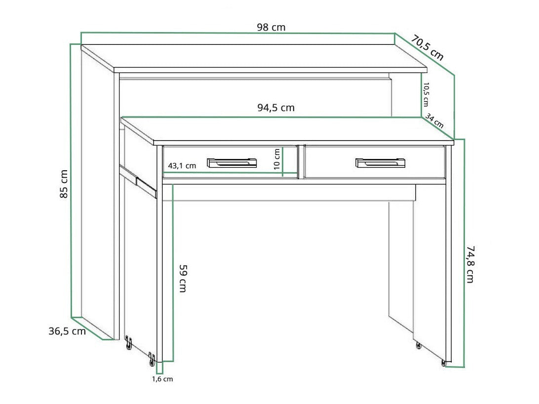 Skrivebord Gilroy 103