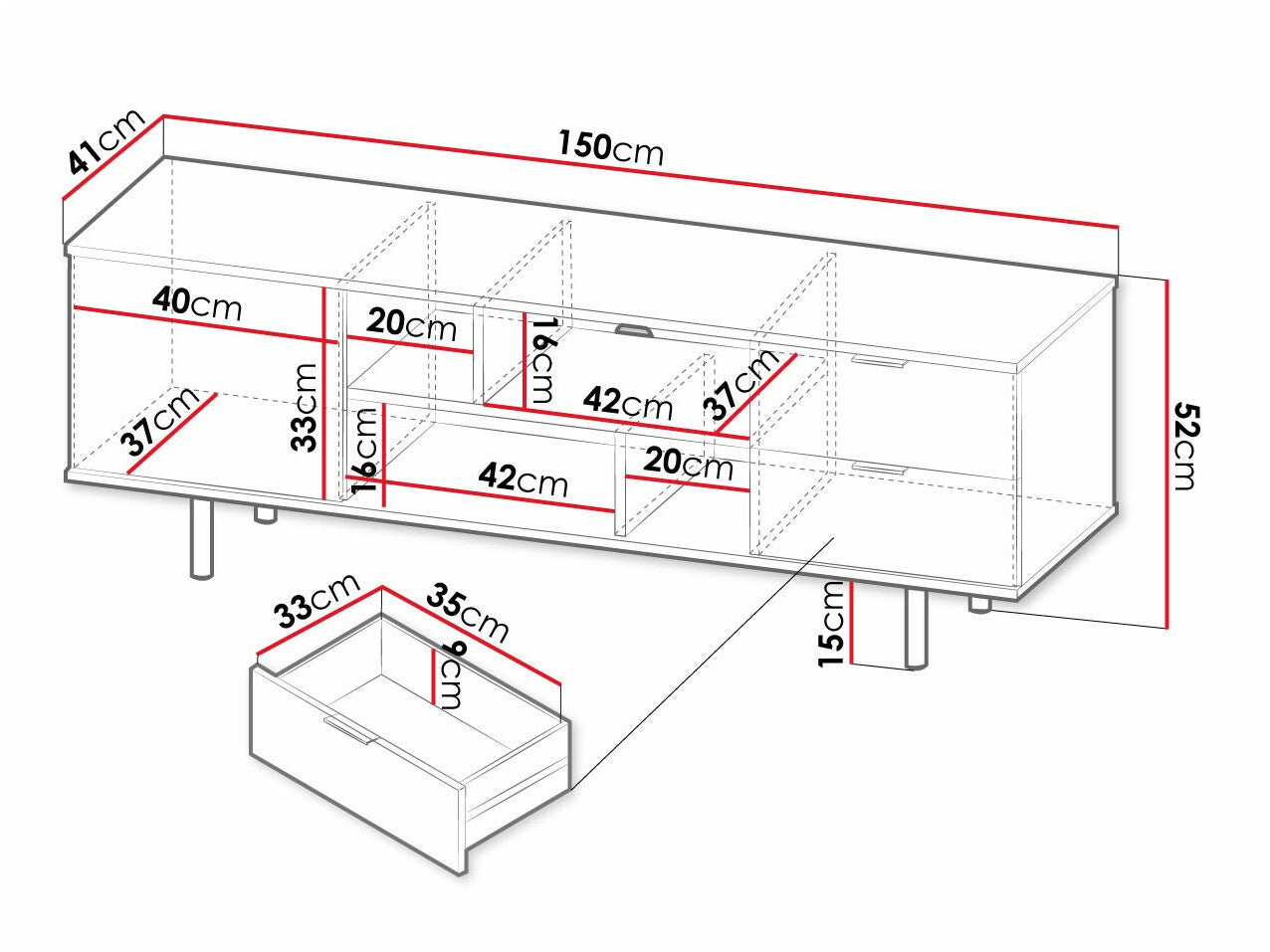 TV stand Providence U105