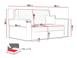 Sovesofa Columbus 146
