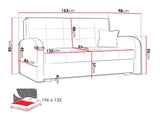 Sovesofa Columbus 116