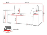 Sovesofa Columbus 197