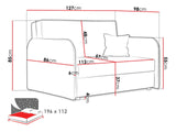 Sovesofa Columbus 124