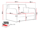 Sovesofa Columbus 124
