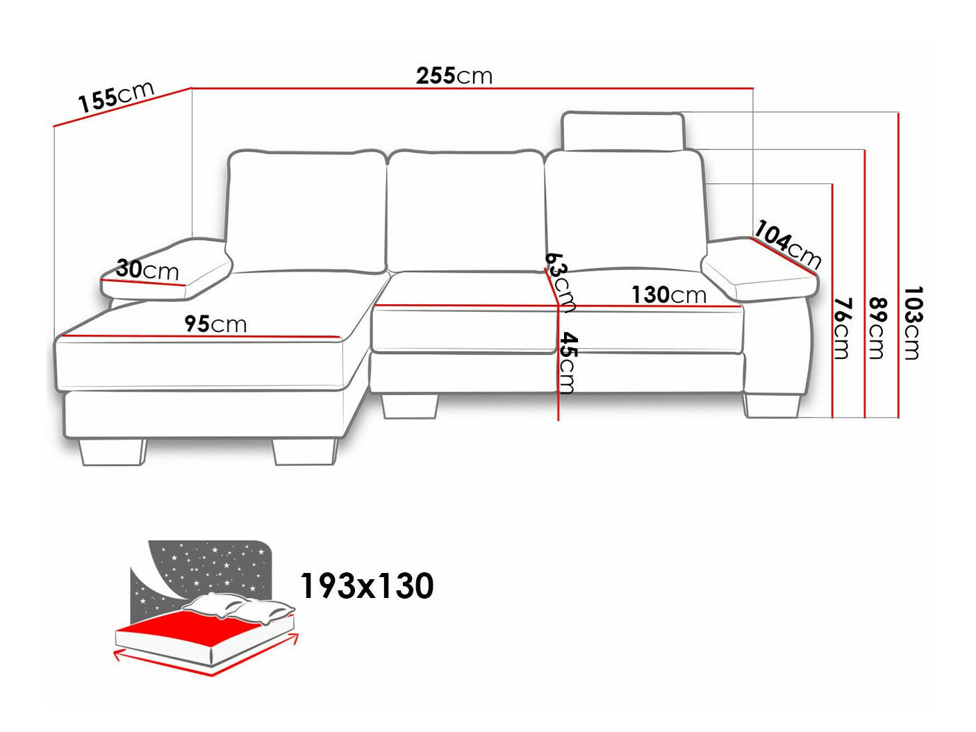Hjørnesofa Lincoln 182