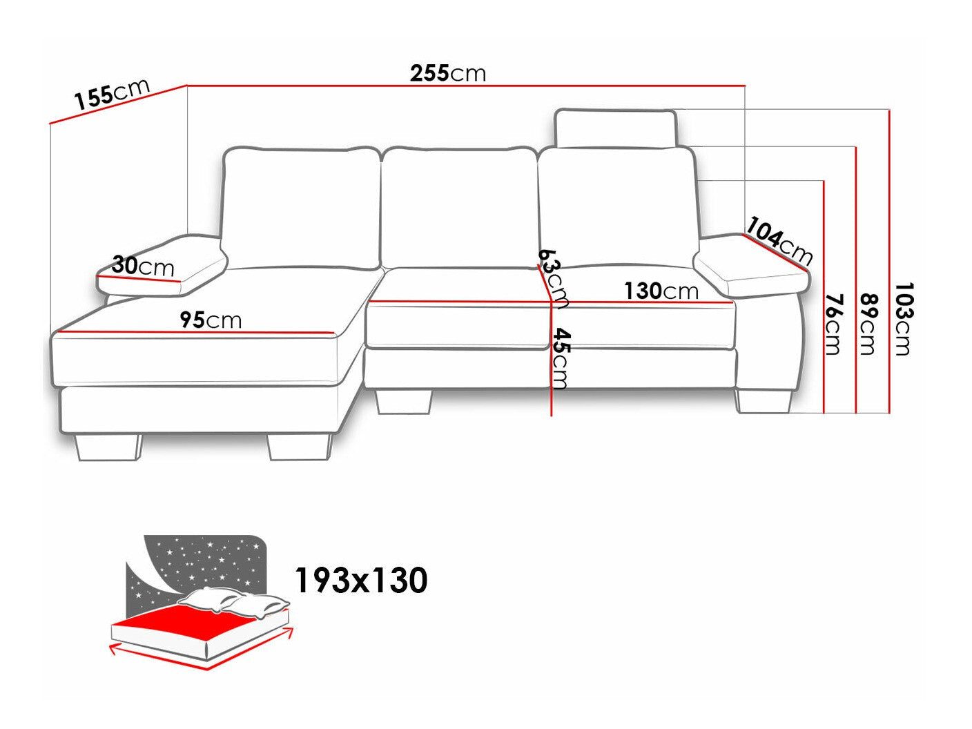 Hjørnesofa Lincoln 182