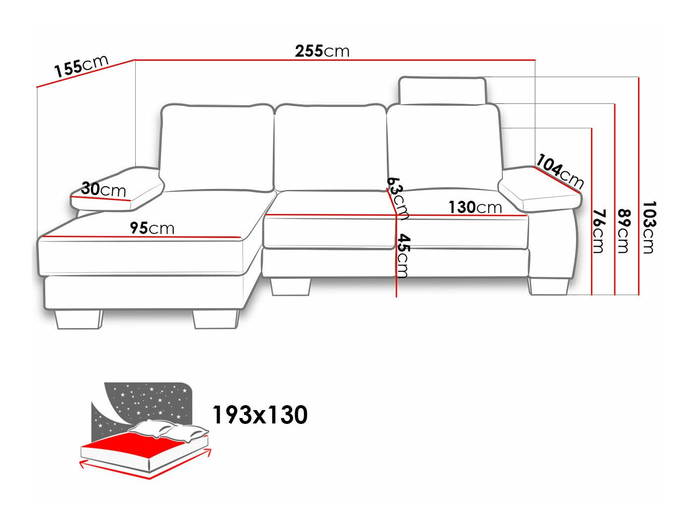 Hjørnesofa Lincoln 182