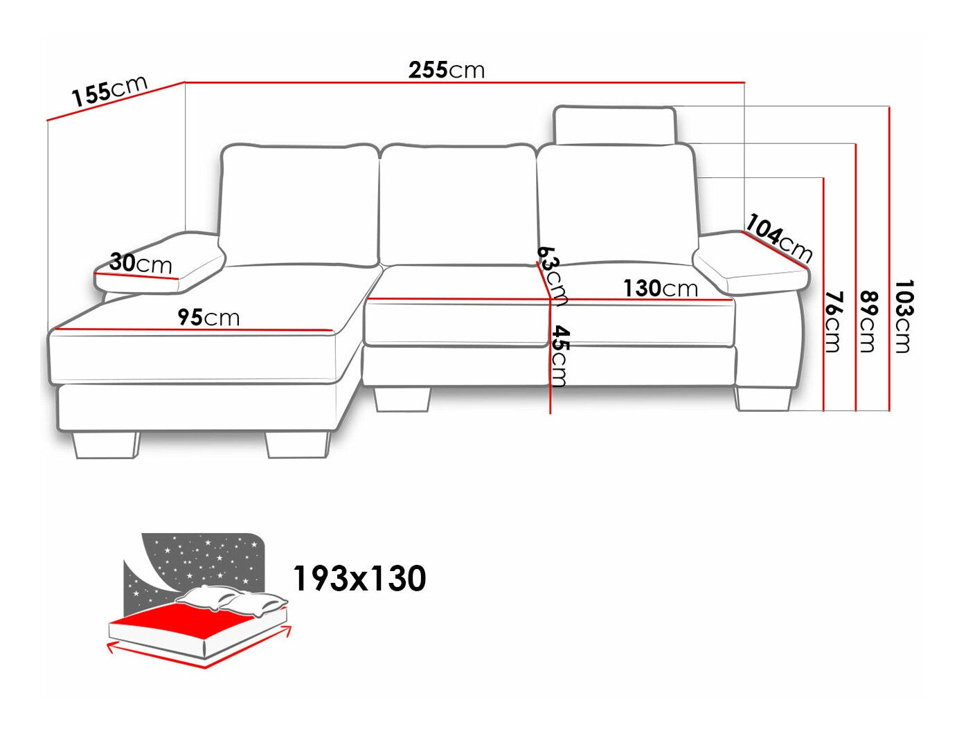 Hjørnesofa Lincoln 182