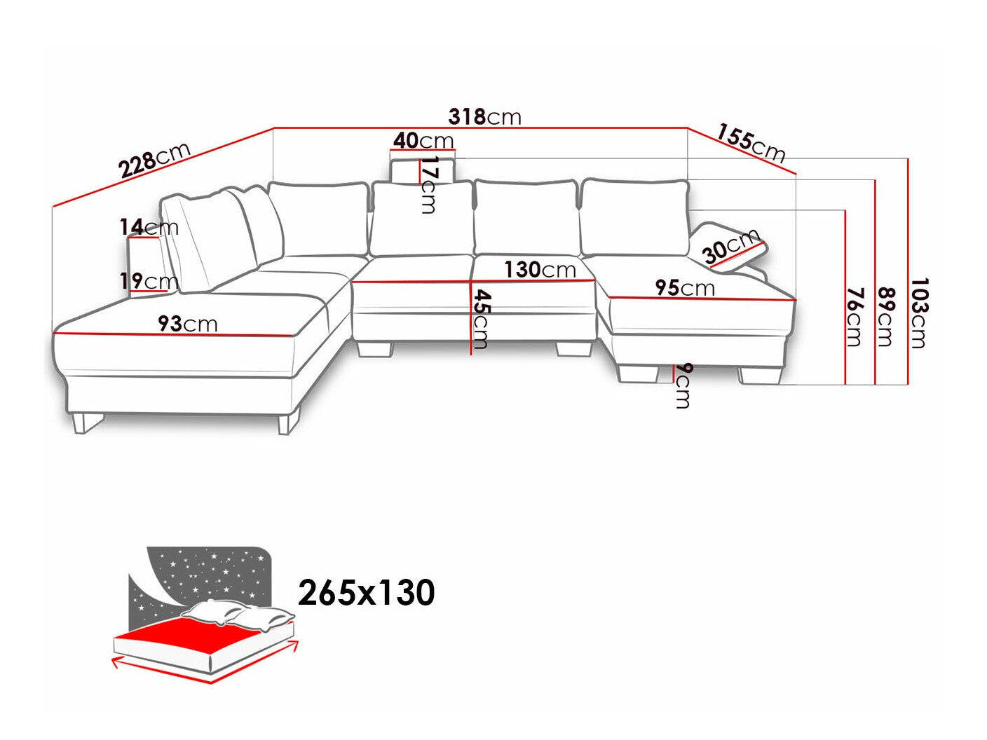 Hjørnesofa Lincoln 184
