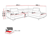 Hjørnesofa Lincoln 188