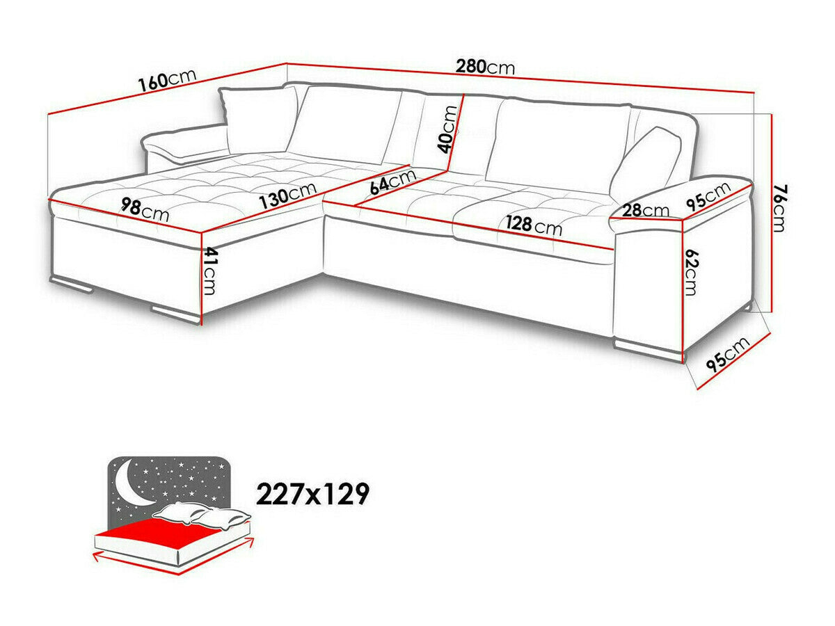 Hjørnesofa Comfivo 181
